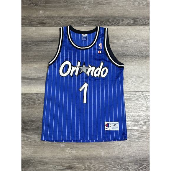 Vintage 90s Champion Authentic Penny Hardaway Orlando Magic NBA Jersey - Mens 40 - Picture 1 of 9